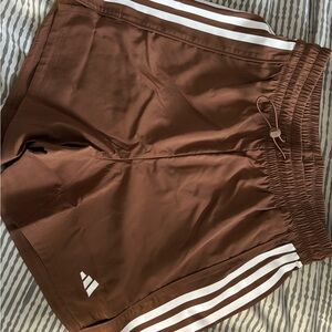 Brown adidas shorts